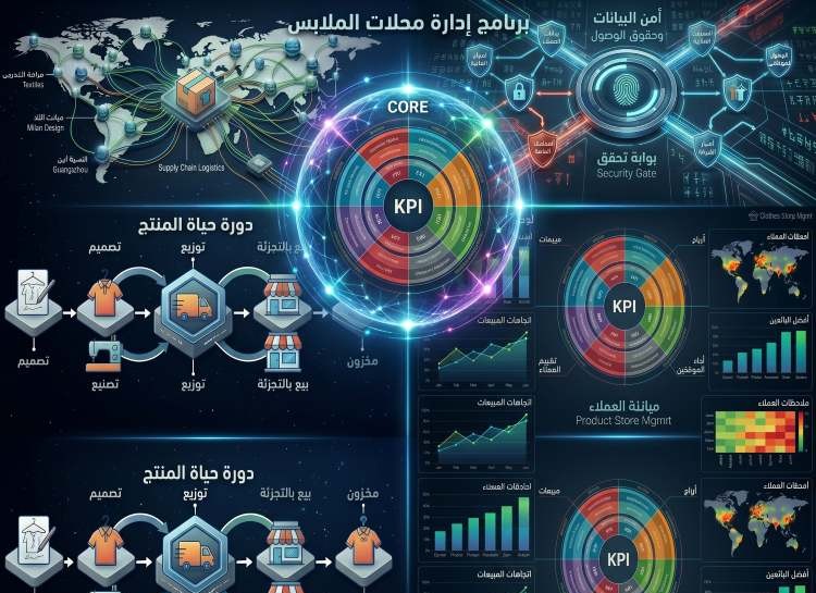 برنامج إدارة محلات الملابس